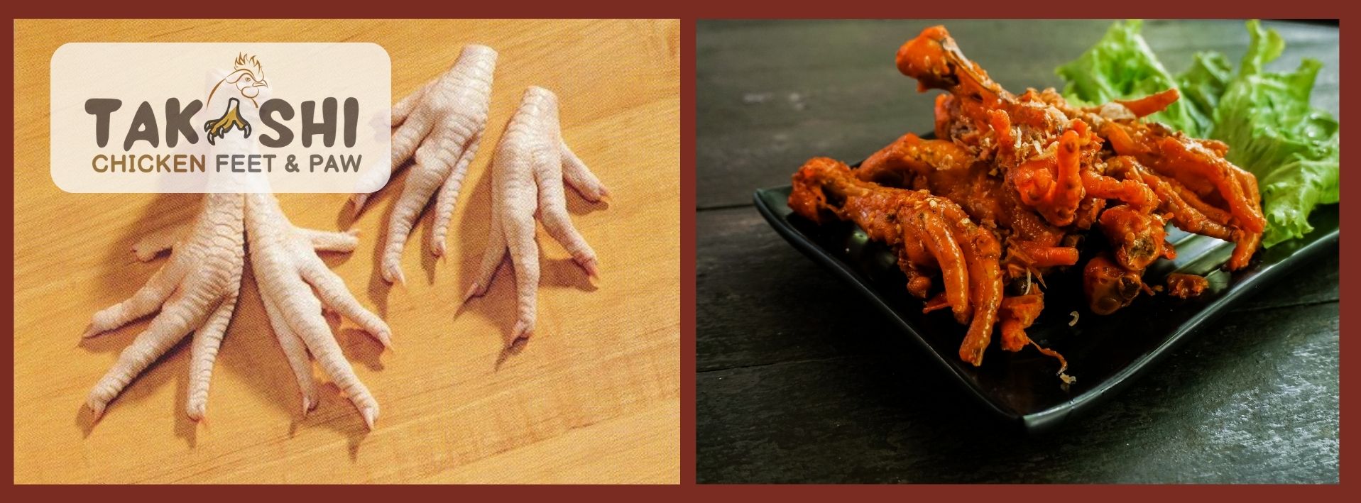 Chicken feet and paw